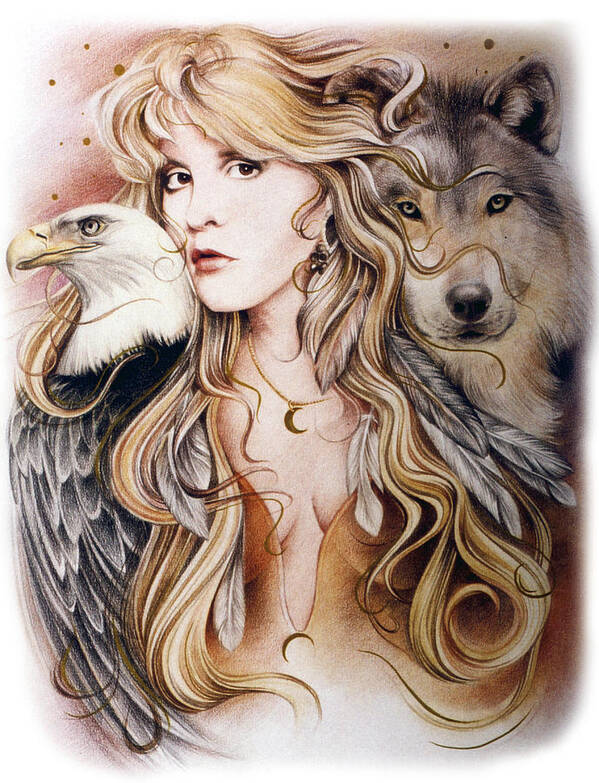 Stevie Art Print featuring the drawing Nomad by Johanna Pieterman
