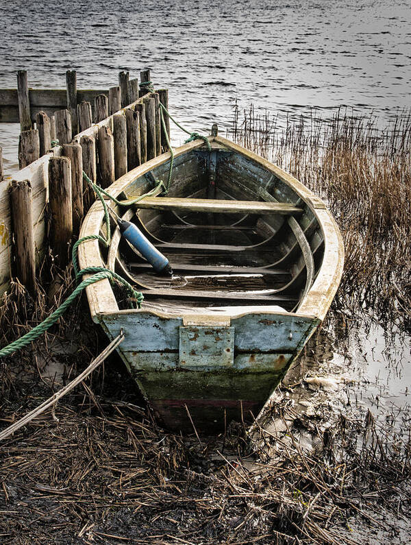 Sea Art Print featuring the photograph Old boat by Mike Santis