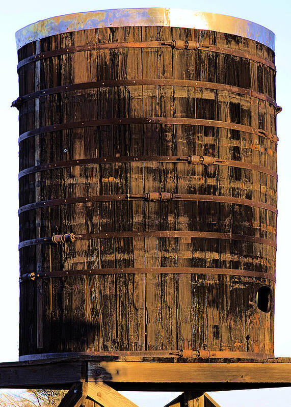 Old Wooden Water Tank Art Print featuring the photograph Old Wooden Water Tank by Viktor Savchenko