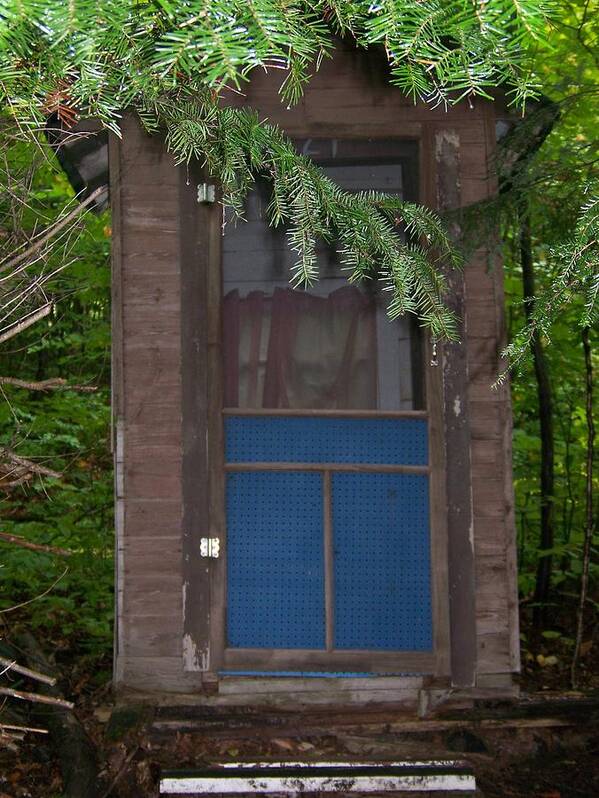 Outhouse Art Print featuring the photograph Our Outhouse - Photograph by Jackie Mueller-Jones