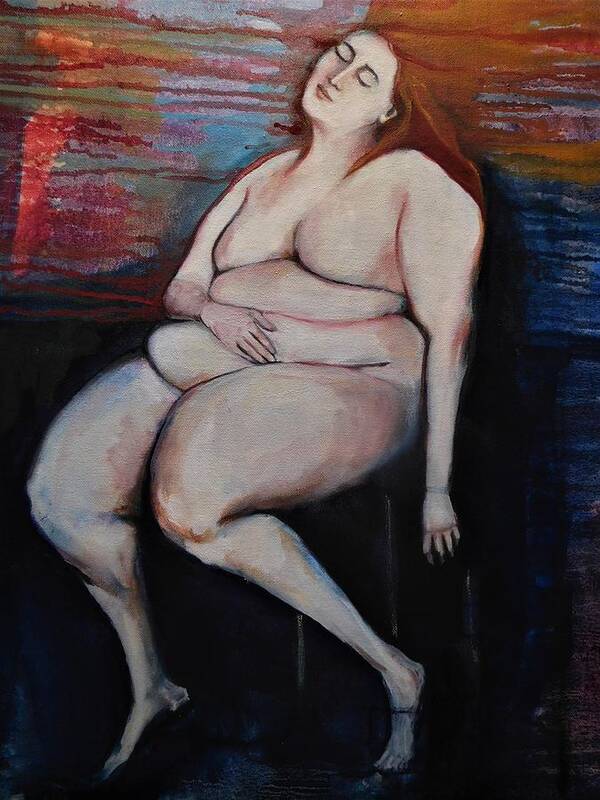 Woman Art Print featuring the painting Out of Body by Irena Mohr