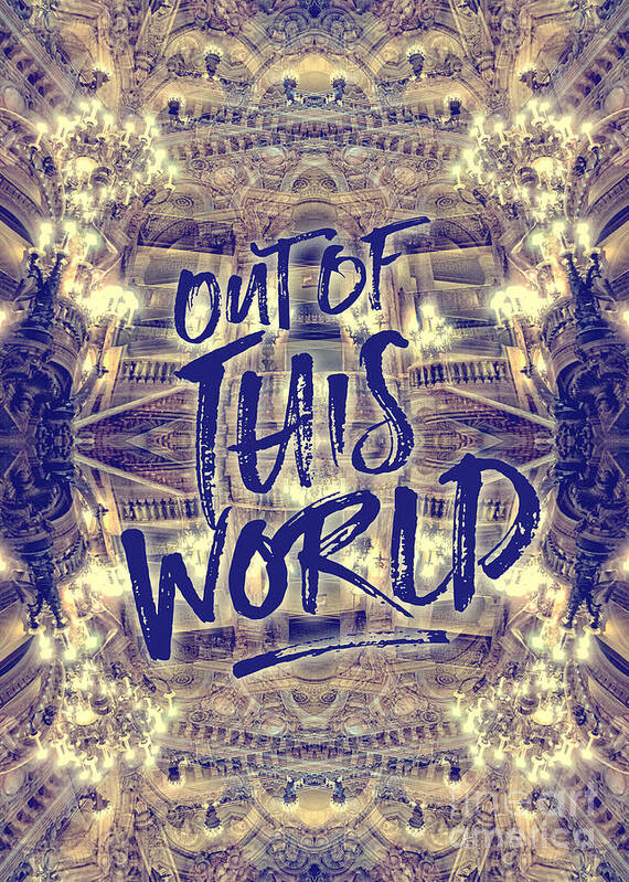 Out Of This World Art Print featuring the photograph Out of This World Opera Garnier Paris France by Beverly Claire Kaiya