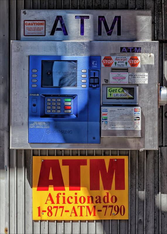 Outdoor Atm Art Print featuring the photograph Outdoor ATM by Robert Ullmann