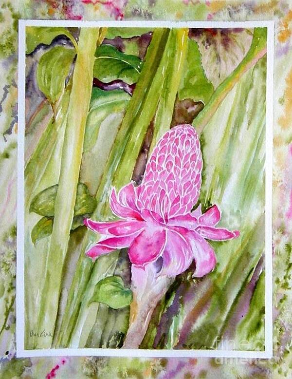 Flowers Art Print featuring the painting Paradise in Vloom by Diane Kirk