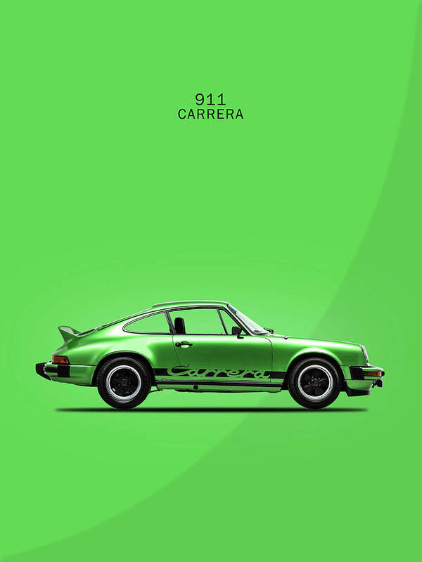 Porsche 911 Carrera Art Print featuring the photograph The 911 Carrera Green by Mark Rogan