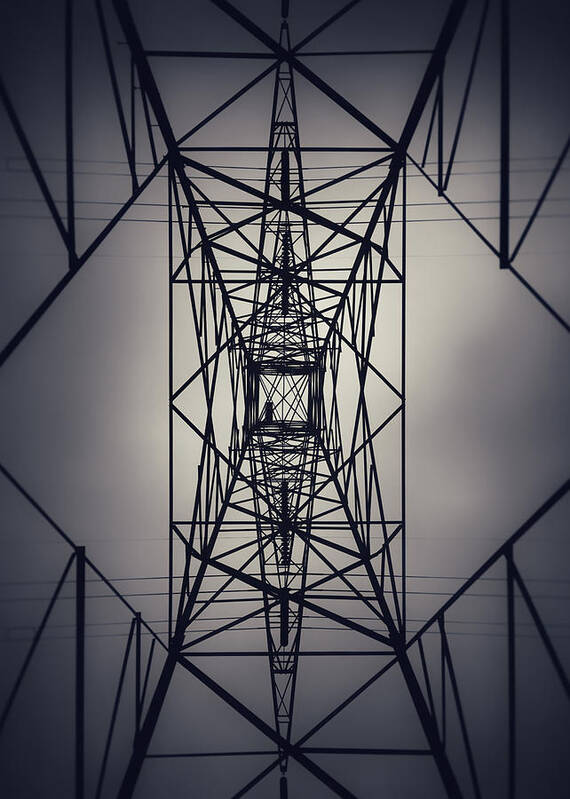 Electric Art Print featuring the photograph Power Above by Nathan Little