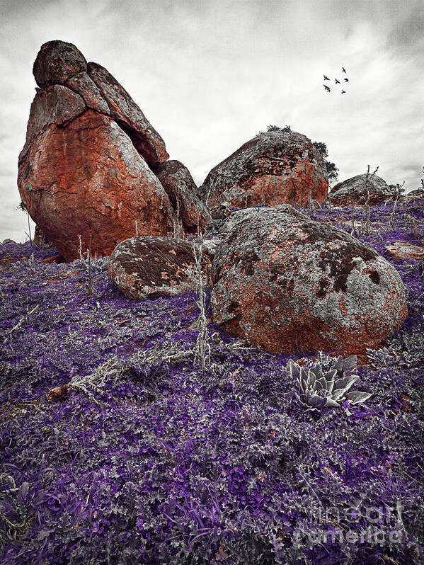 Rocks Art Print featuring the photograph Red Rocks and Thunder by Russell Brown
