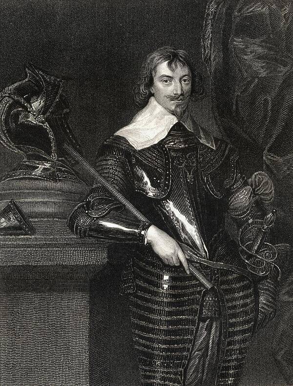2nd Art Print featuring the drawing Robert Rich 2nd Earl Of Warwick, Baron by Vintage Design Pics