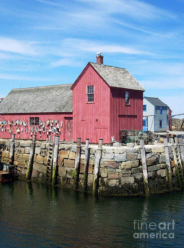 Linda Drown Art Print featuring the photograph Rockport MA by Linda Drown