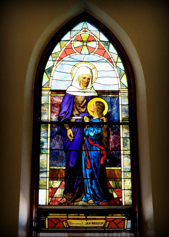 Diane M Dittus Art Print featuring the photograph Saint Mary with Her Mother Saint Ann by Diane M Dittus