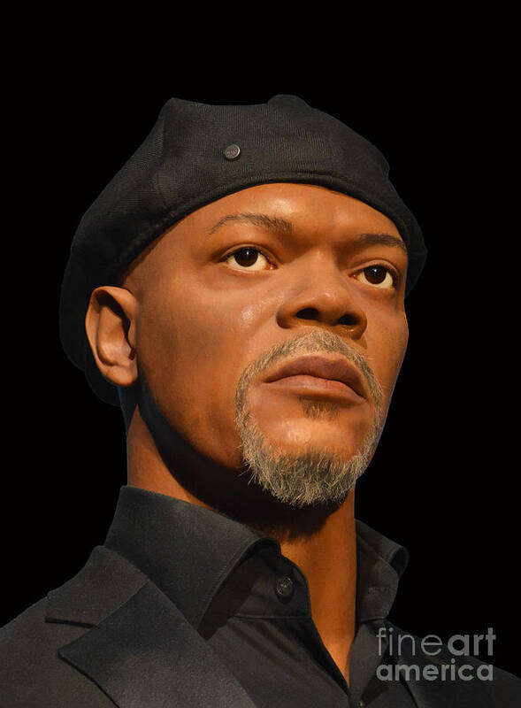 Samuel L Jackson Art Print featuring the photograph Samuel L Jackson by Kathy Baccari