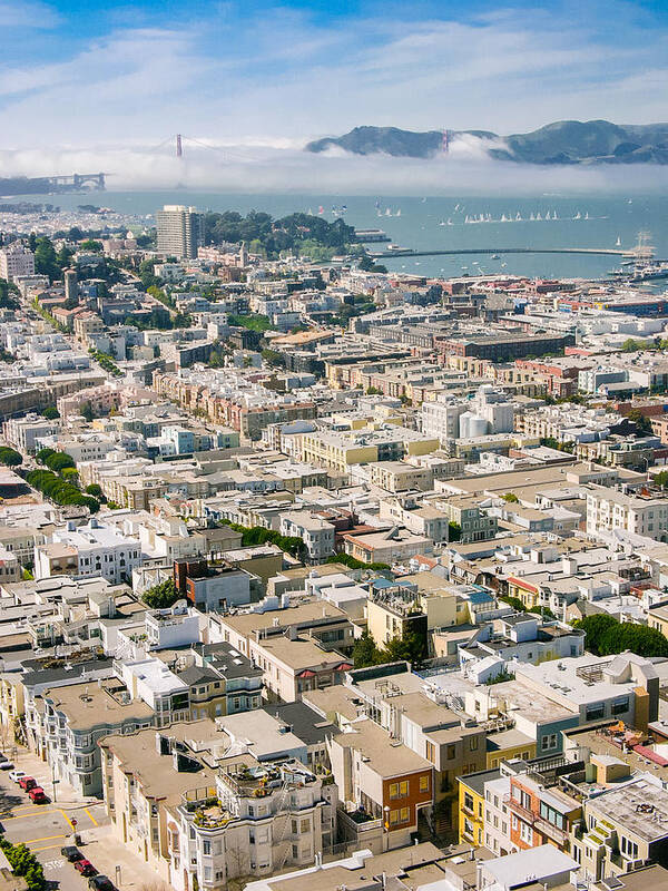 Golden Gate Art Print featuring the photograph San Francisco Vista by Mike Evangelist