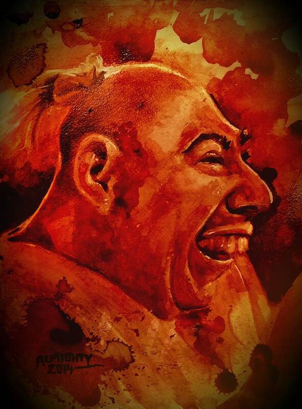 Schlitzie Art Print featuring the painting Schlitzie / Pinhead by Ryan Almighty