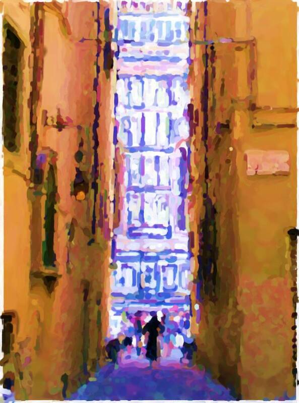Via Della Canonica Art Print featuring the photograph See the Dome in Florence by Asbjorn Lonvig