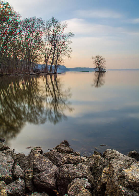 Mississippi River Art Print featuring the photograph Serenity by Brad Bellisle
