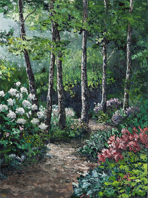 Landscape Art Print featuring the painting Shady Walk by Paul Illian