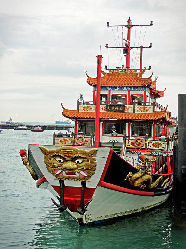 Singapore Art Print featuring the photograph Singapore Dinner Transport by Robert Meyers-Lussier