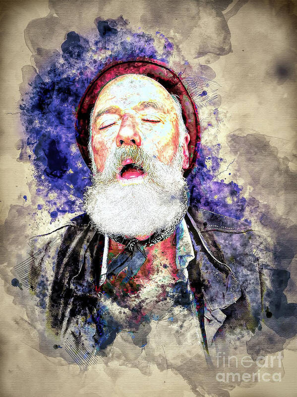  Art Print featuring the photograph Sleeping Man by Jack Torcello