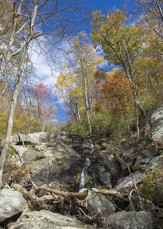 Waterfall Art Print featuring the photograph Small Fall Waterfall by Alan Raasch