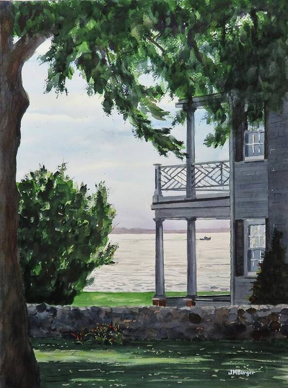 Long Island Art Print featuring the painting Sound View at Black Point by Joseph Burger