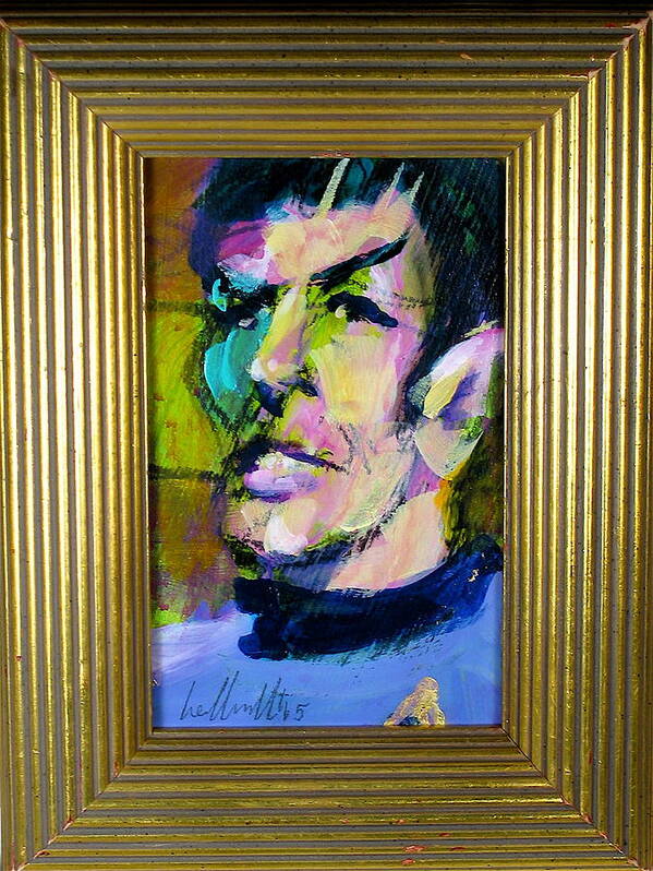 Mr. Spock Art Print featuring the painting Spock by Les Leffingwell