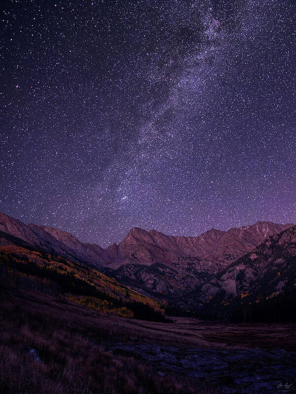 Stars Art Print featuring the photograph Stars over the Eagle's Nest Wilderness by Aaron Spong