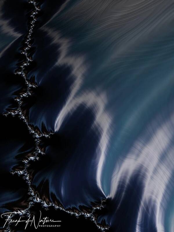 Abstract Art Print featuring the photograph Storm Action by Keith Lyman