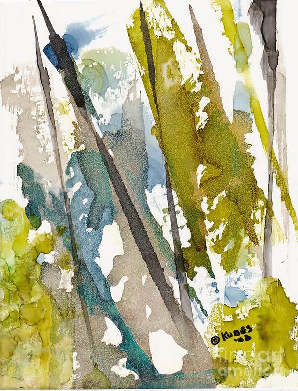 Forest Art Print featuring the painting Tall Timber by Susan Kubes
