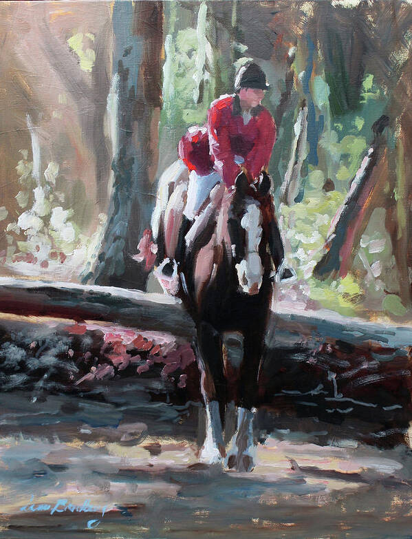 Horse Art Print featuring the painting Tally Ho by Susan Bradbury