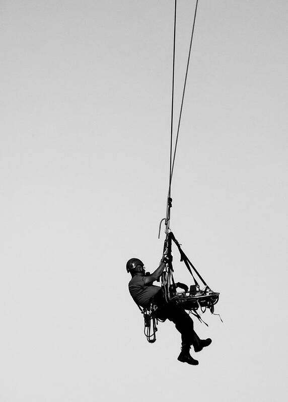 Rescue Art Print featuring the photograph Technical Rescue Demonstration by Steven Ralser