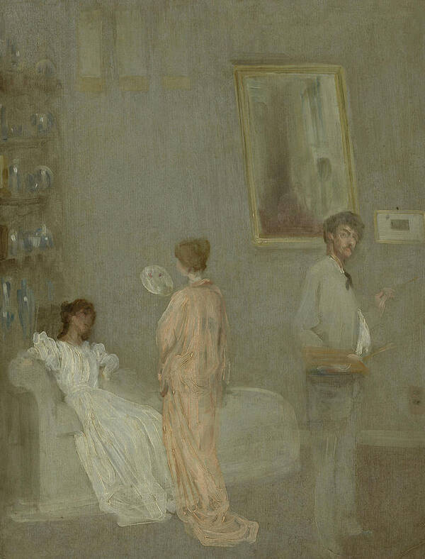 Whistler Art Print featuring the painting The Artist in His Studio by James McNeill Whistler