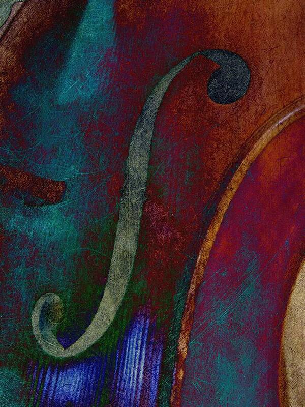 Cello Art Print featuring the photograph The Cello - POP Art by Marianna Mills