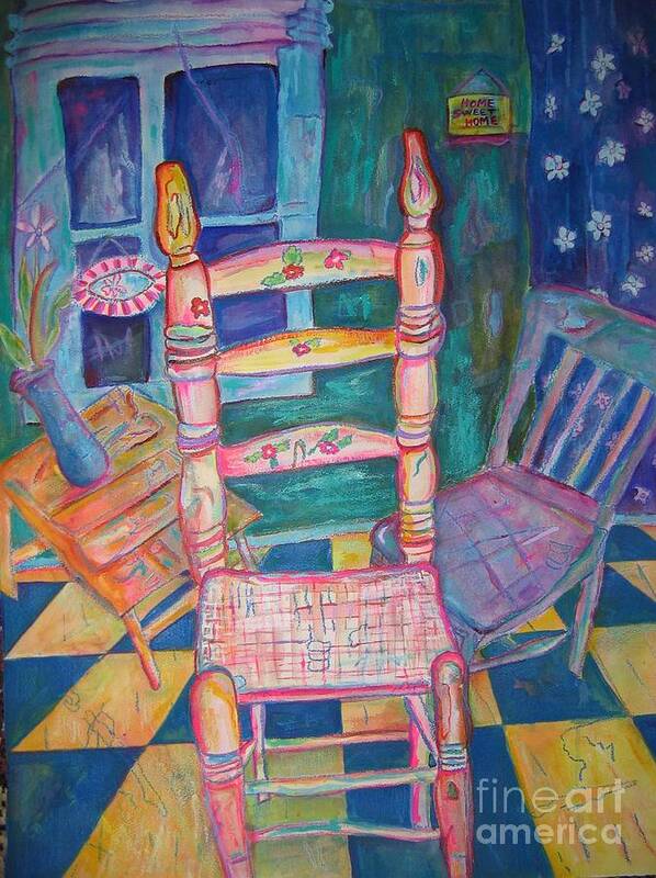 Chairs Art Print featuring the painting The Chair 2 by Marlene Robbins