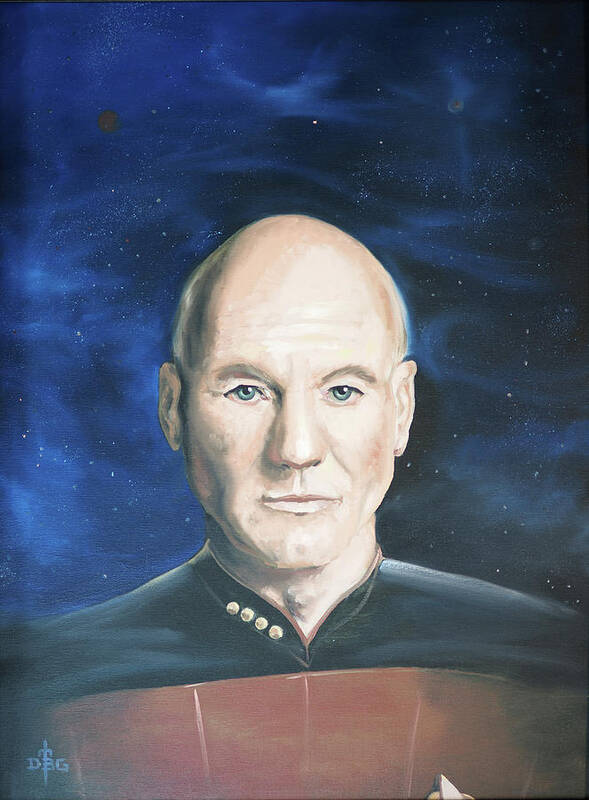 Picard Art Print featuring the painting The CO by David Bader