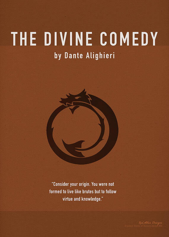 The Divine Comedy Art Print featuring the mixed media The Divine Comedy Greatest Books Ever Series 005 by Design Turnpike