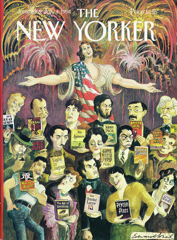 The Melting Plot Art Print featuring the drawing New Yorker June 27th, 1994 by Edward Sorel