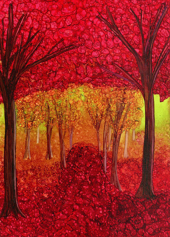 Tree Art Print featuring the painting The Missing Colours by Eli Tynan