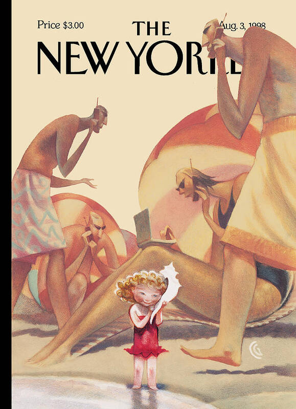 Leisure Art Print featuring the painting The New Yorker Cover - August 3rd, 1998 by Carter Goodrich