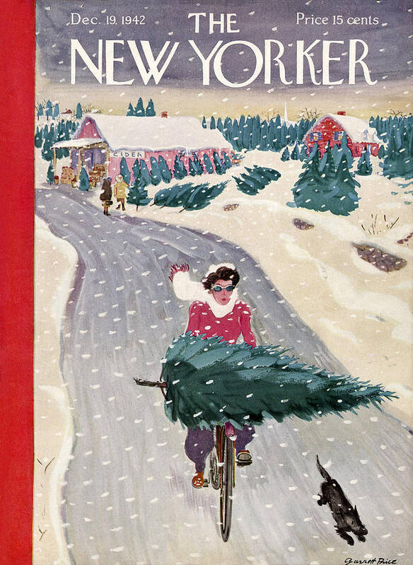 Holidays Art Print featuring the painting New Yorker December 19, 1942 by Garrett Price