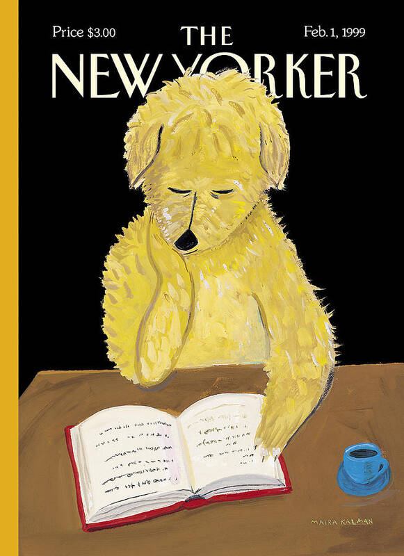 Animalsfictionleisurerelaxationeducationstudyinglearningmairakalmanartkey47480mairakalmanmka Art Print featuring the photograph The New Yorker Cover - February 1, 1999 by Maira Kalman