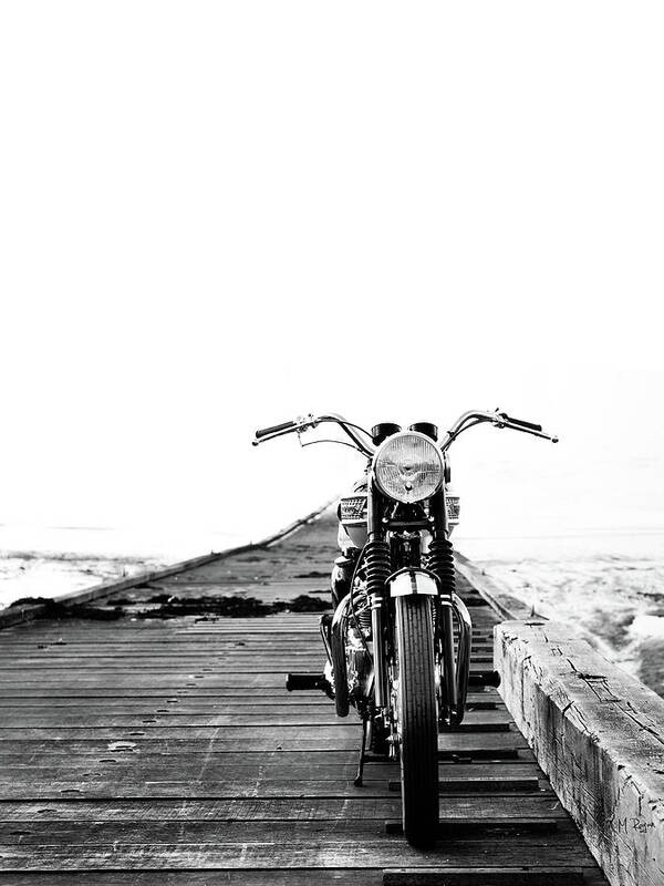 Motorcycle Art Print featuring the photograph The Solo Mount by Mark Rogan