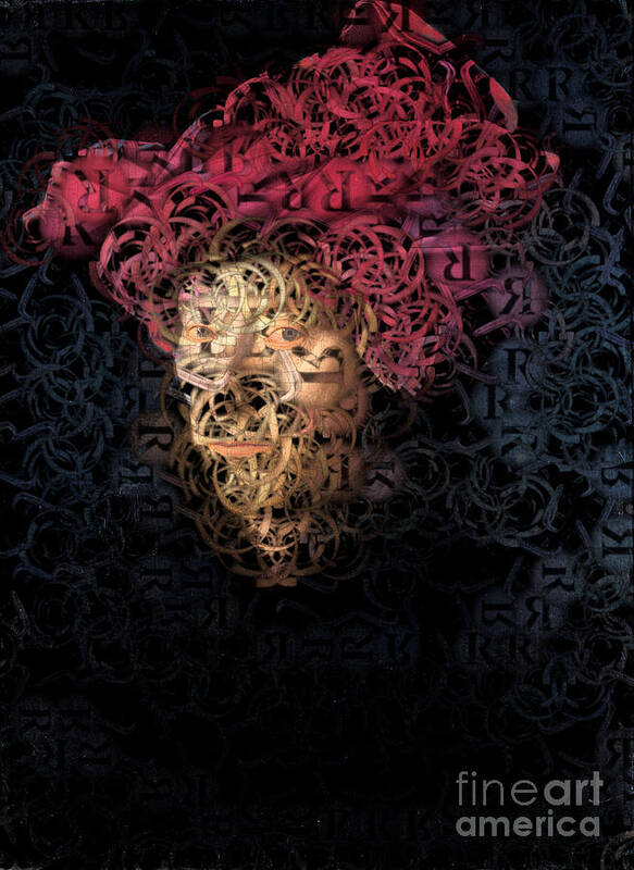Man Art Print featuring the digital art The Tortured Man by Aimelle Ml