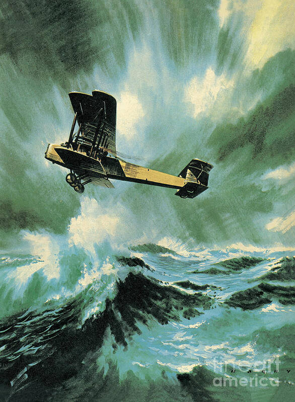 Vickers Art Print featuring the painting The Vickers Vimy by Wilf Hardy