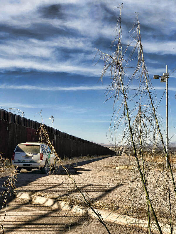 Us-mexico Border Wall Art Print featuring the photograph The Wall by Tatiana Travelways