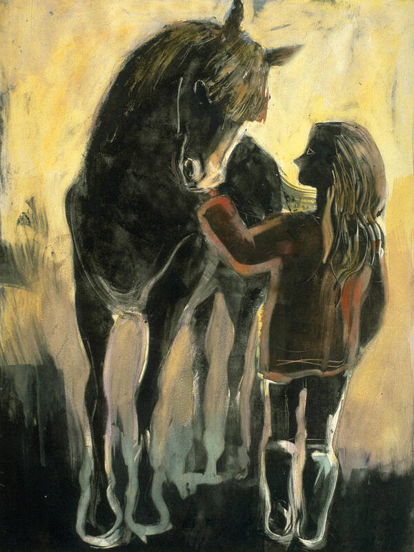 Horse Art Print featuring the painting The Yearling by Laura Lee Cundiff