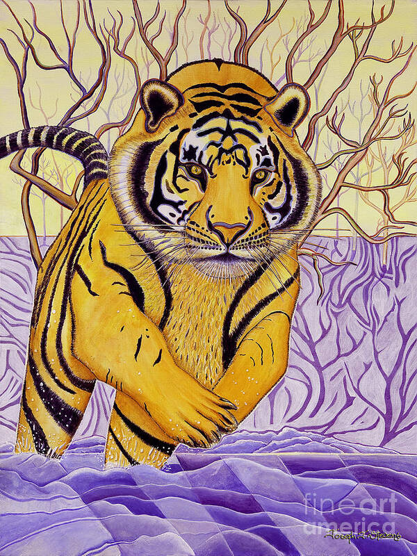 Tiger Painting Art Print featuring the painting Tony Tiger by Joseph J Stevens