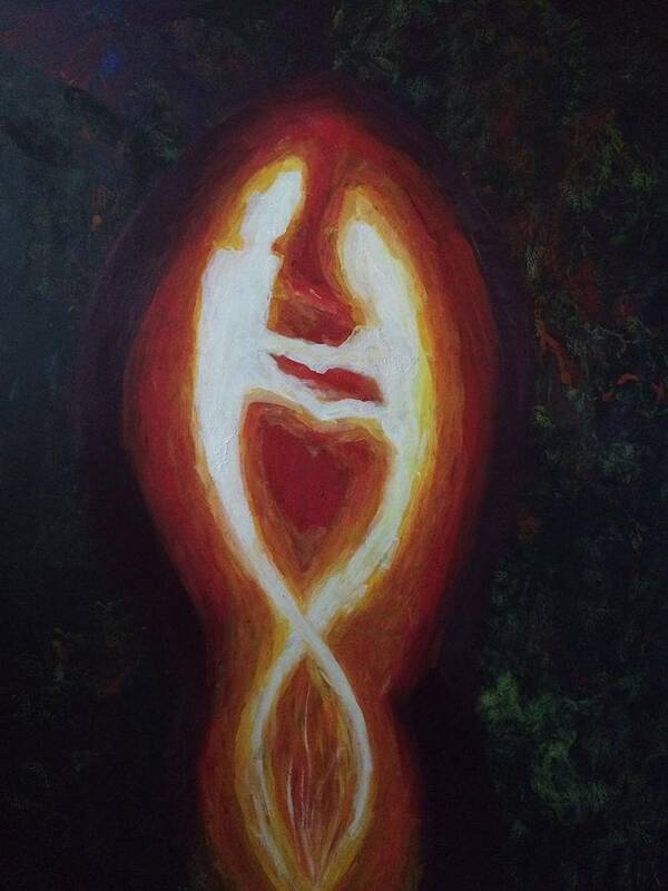 Twin flame Art Print by Sarah McClintock - Fine Art America