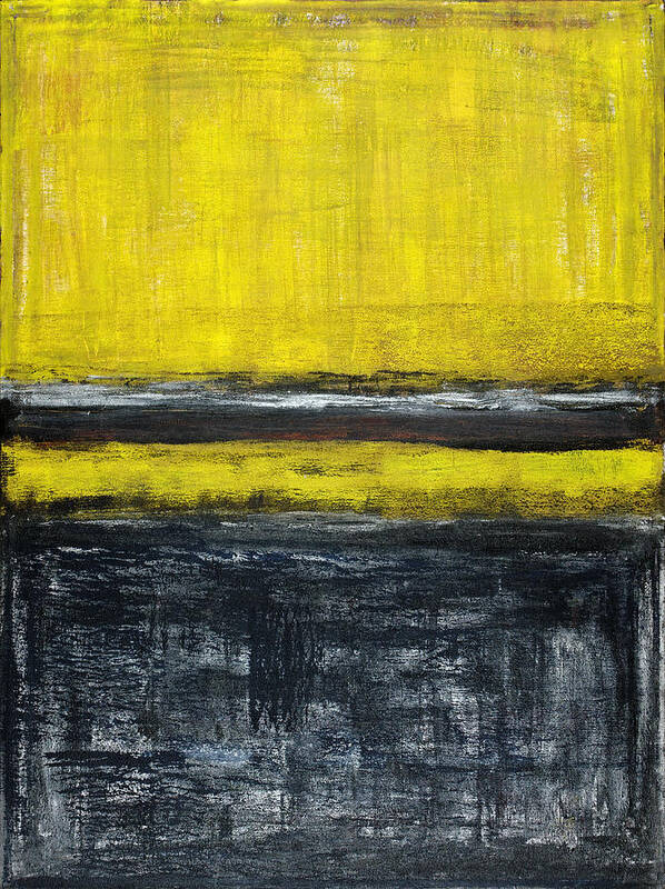 Yellow Art Print featuring the painting Untitled No. 11 by Julie Niemela