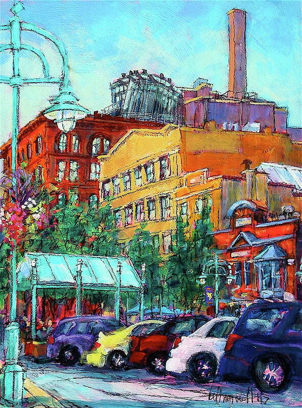 Painting Art Print featuring the painting Up On Broadway by Les Leffingwell