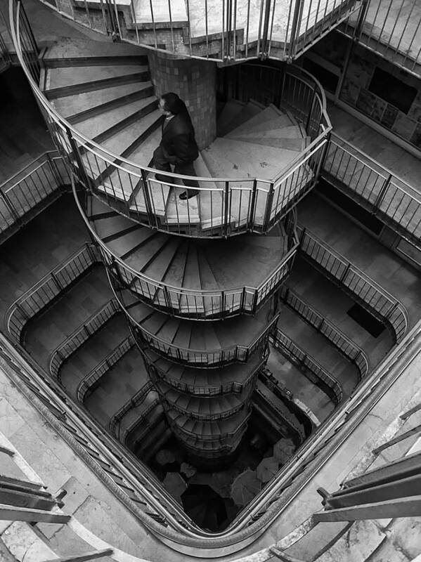 Stairs Art Print featuring the photograph Vertigo by Alphan Yilmazmaden
